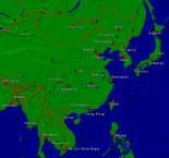 Asien-Ost Städte + Grenzen 2000x1878